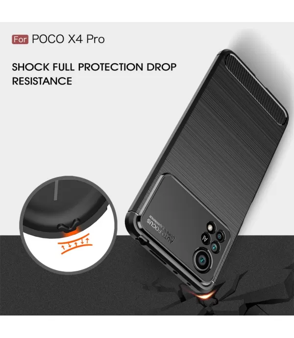 Carbon Brush silikonska zaštitna maskica Xiaomi Pocophone X4 Pro 5G