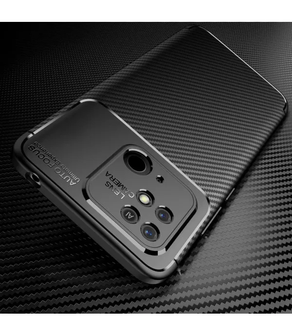Carbon Fiber silikonska zaštitna maska Xiaomi Redmi 10C