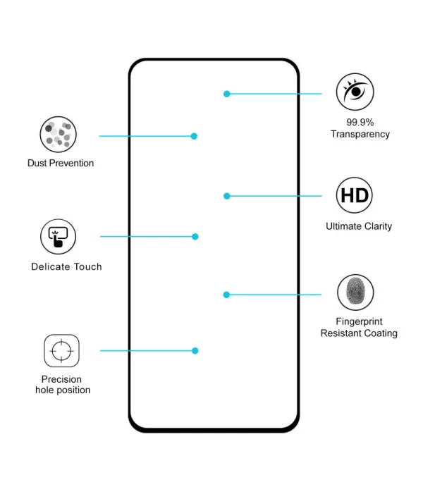 Zaštitno kaljeno staklo full glue Samsung Galaxy A80 HAT PRINCE