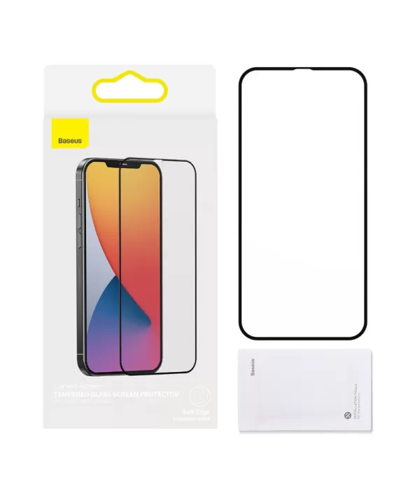 Baseus Soft Edge full glue zaštitno kaljeno staklo Apple iPhone 12 Pro Max
