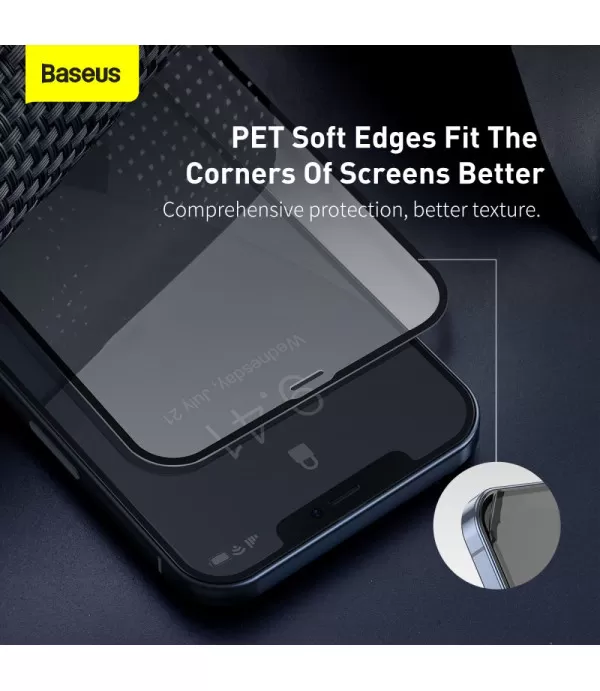 Baseus Soft Edge full glue zaštitno kaljeno staklo Apple iPhone 12 Pro Max