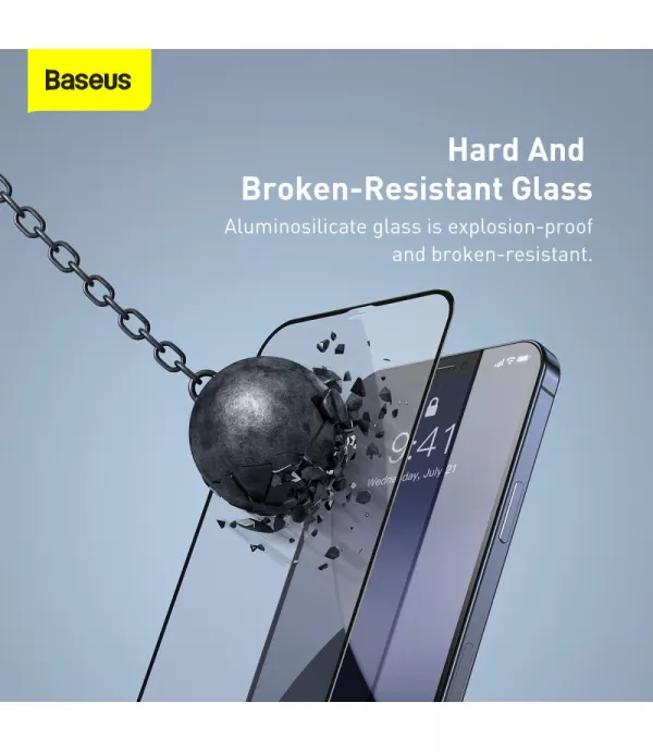 Baseus Soft Edge full glue zaštitno kaljeno staklo Apple iPhone 12 Pro Max