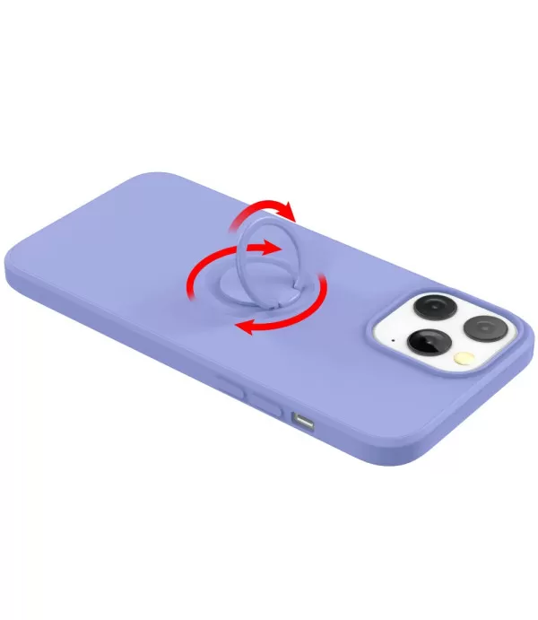 Ring Holder Liquid Silica Gel zaštitna maskica ​​za iPhone 14 Pro