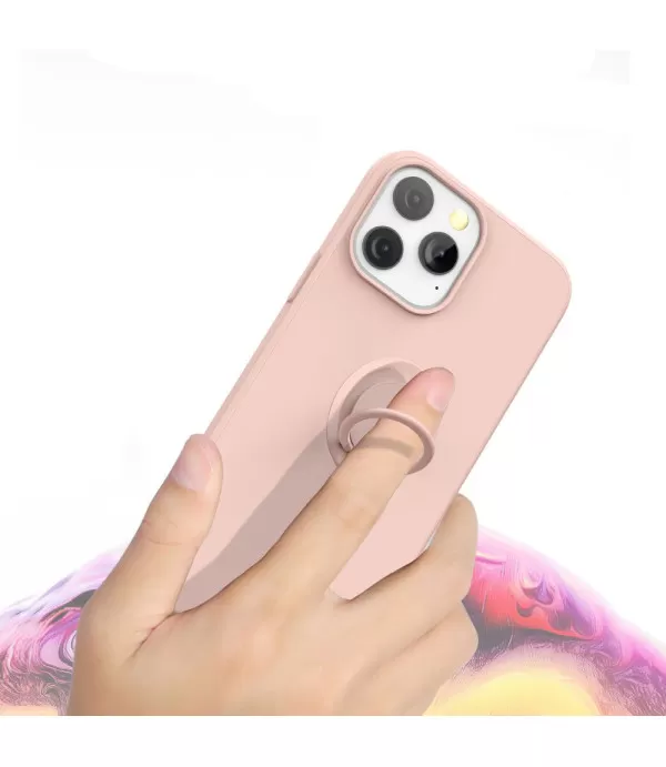 Ring Holder Liquid Silica Gel zaštitna maskica ​​za iPhone 14 Pro