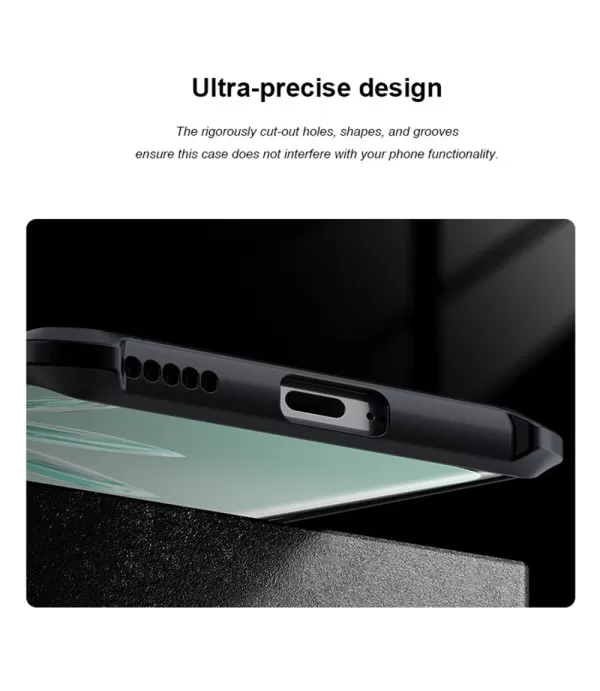 XUNDD prozirna silikonska maskica s crnim rubom za Honor 70 5G