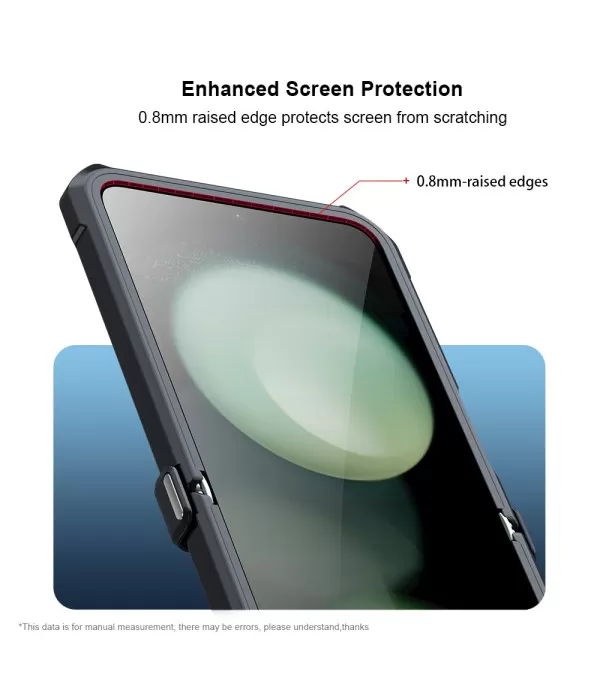 XUNDD Prozirna Silikonska Maskica s Crnim Rubom za Samsung Galaxy Z Flip6 5G