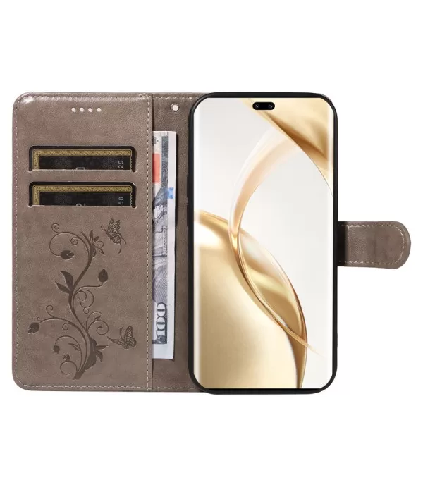 Cvijeće i Leptiri Dizajn Novčanik Preklopna Torbica za Honor 200 Pro