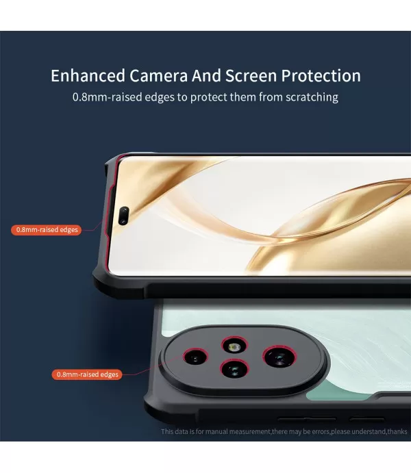 XUNDD Prozirna Silikonska Maskica s Crnim Rubom za Honor 200 Pro