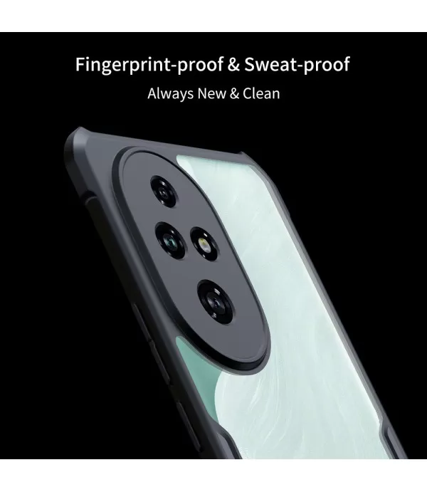 XUNDD Prozirna Silikonska Maskica s Crnim Rubom za Honor 200 Pro