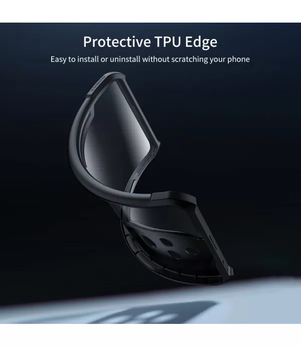 XUNDD Prozirna Silikonska Maskica s Crnim Rubom za Honor 200 Pro