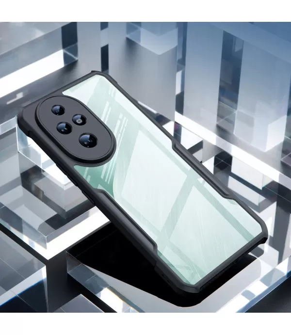 XUNDD Prozirna Silikonska Maskica s Crnim Rubom za Honor 200 Pro