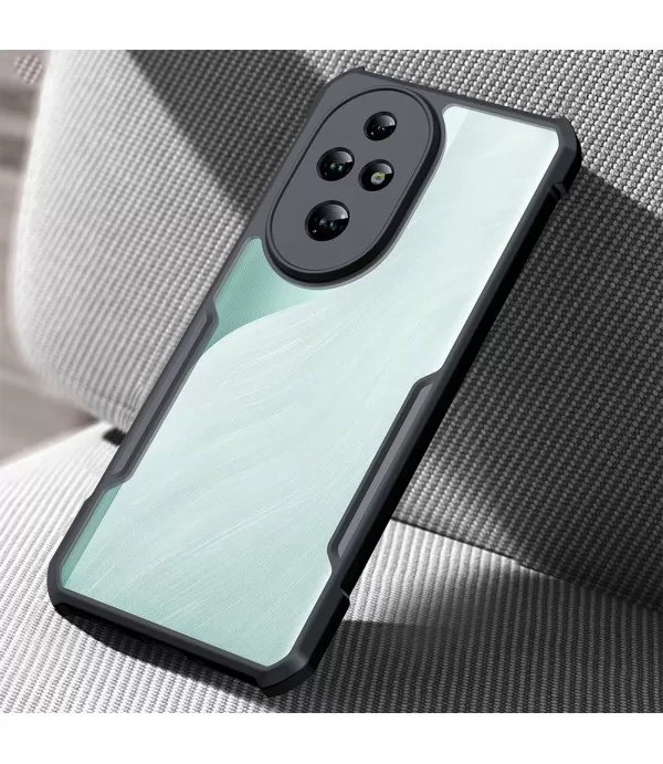 XUNDD Prozirna Silikonska Maskica s Crnim Rubom za Honor 200 Pro