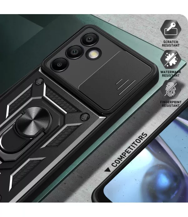 Silikonsko-plastična maskica sa zaštitom za kameru za Samsung Galaxy S24 FE