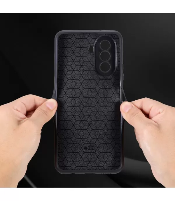 Silikonska maskica za Huawei nova Y70 4G obložena PU kožom s uzorkom