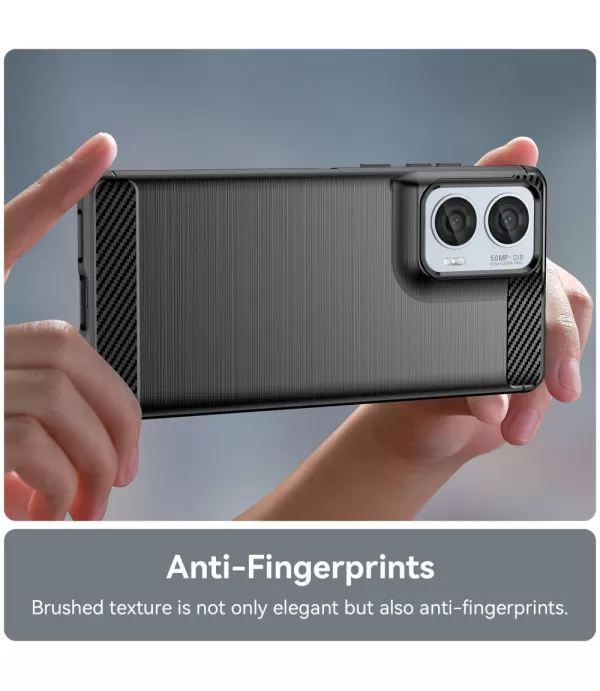Carbon brush TPU silikonska maska za Motorola Moto G85 5G