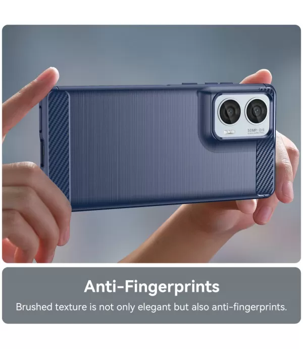 Carbon brush TPU silikonska maska za Motorola Moto G85 5G