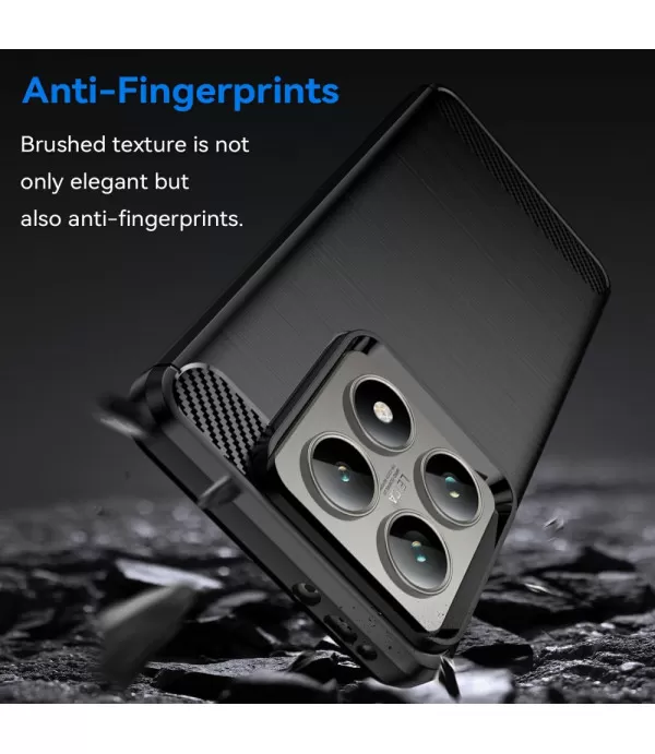 Carbon Brush TPU Silikonska Maska za Xiaomi 14T / 14T Pro