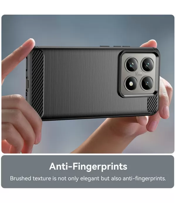 Carbon Brush TPU Silikonska Maska za Xiaomi 14T / 14T Pro