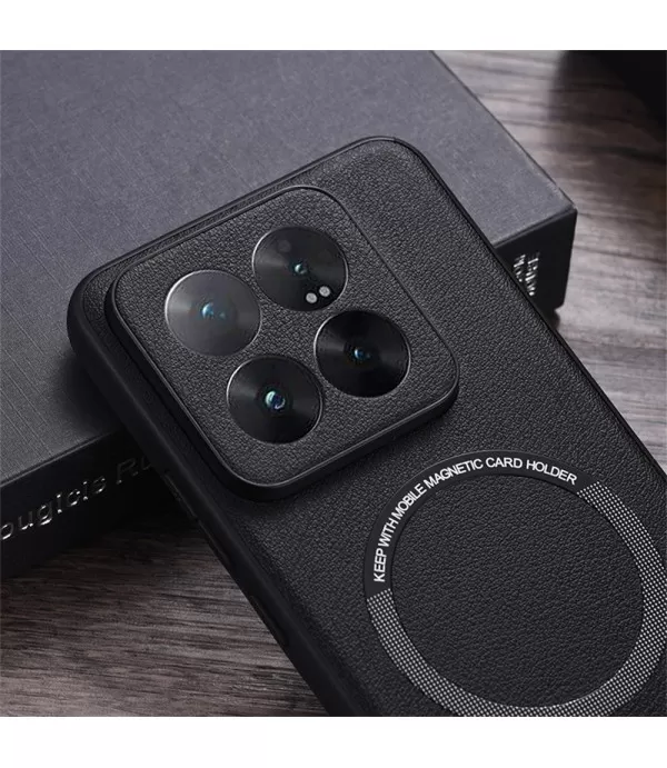 Kožna MagSafe zaštitna maskica za Xiaomi 14T Pro
