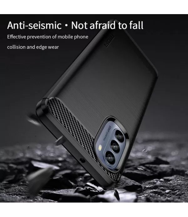 Carbon Brush silikonska zaštitna maskica Moto G62