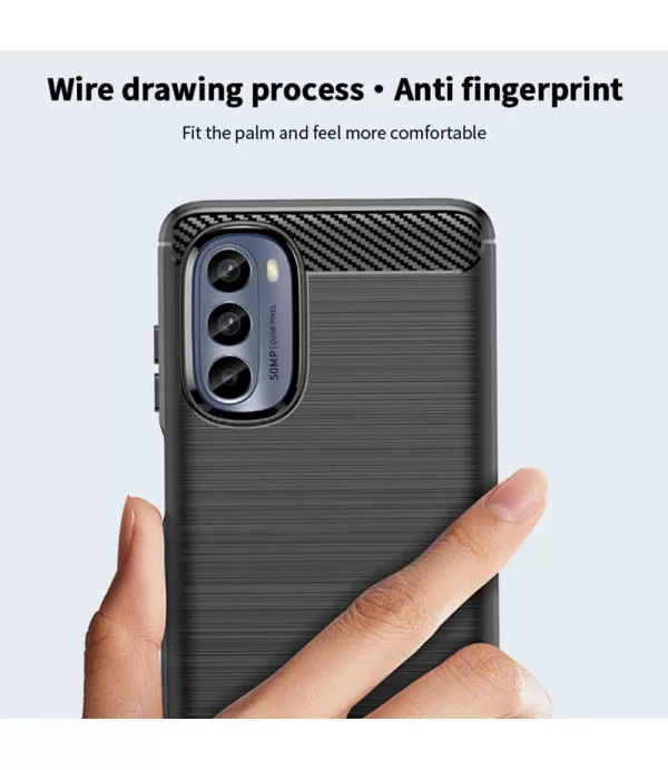 Carbon Brush silikonska zaštitna maskica Moto G62