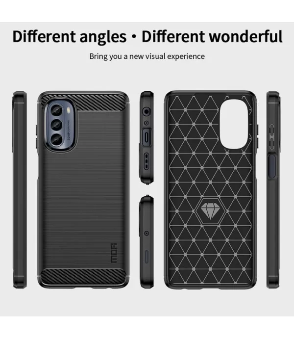 Carbon Brush silikonska zaštitna maskica Moto G62