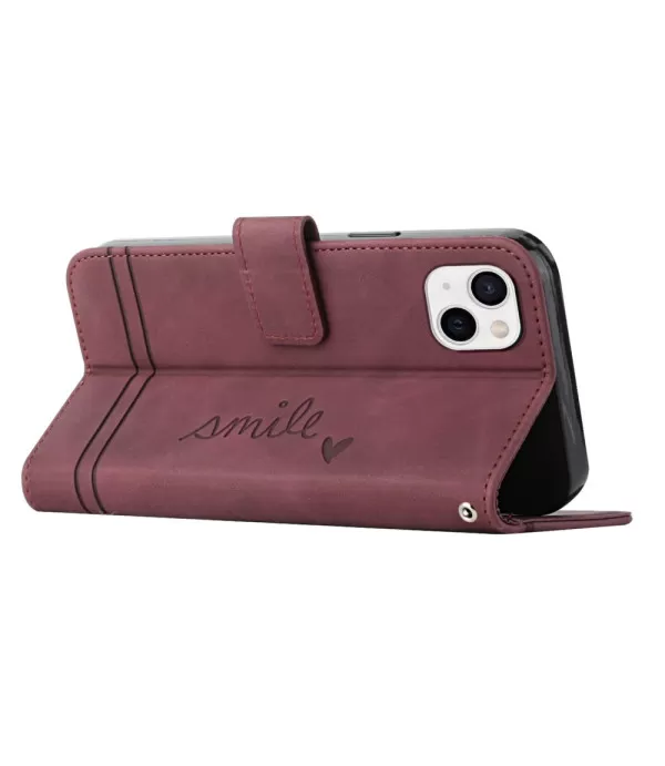 Smile dizajn preklopna zaštitna torbica iPhone 14 Plus