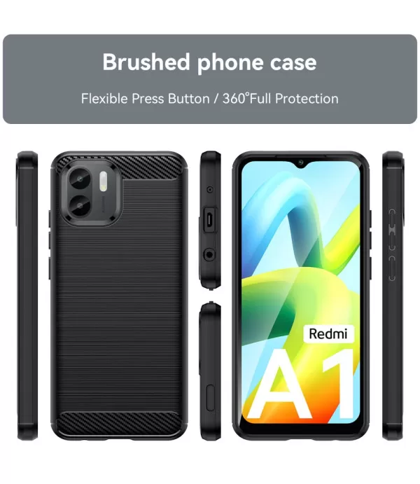 Carbon Brush silikonska zaštitna maska Xiaomi Redmi A1 4G