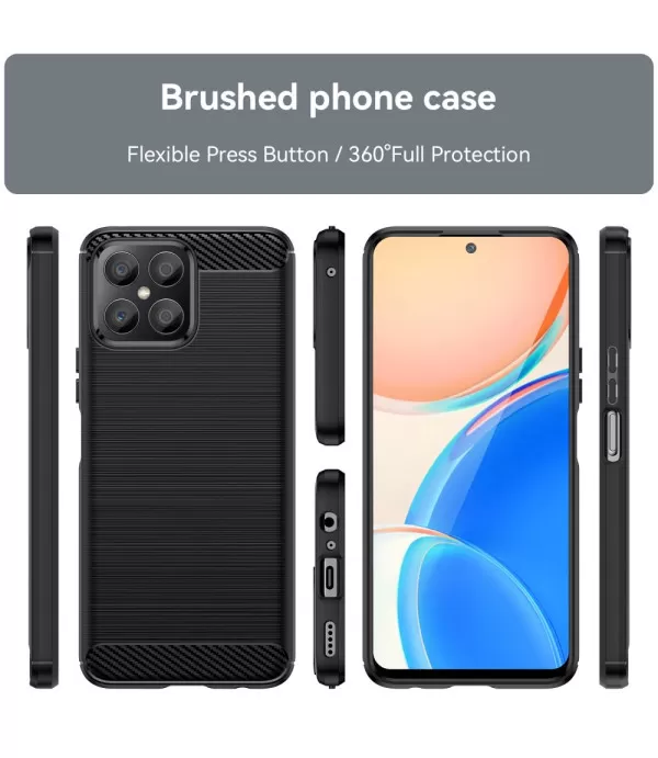 Carbon Brush silikonska zaštitna maska Honor X8 4G