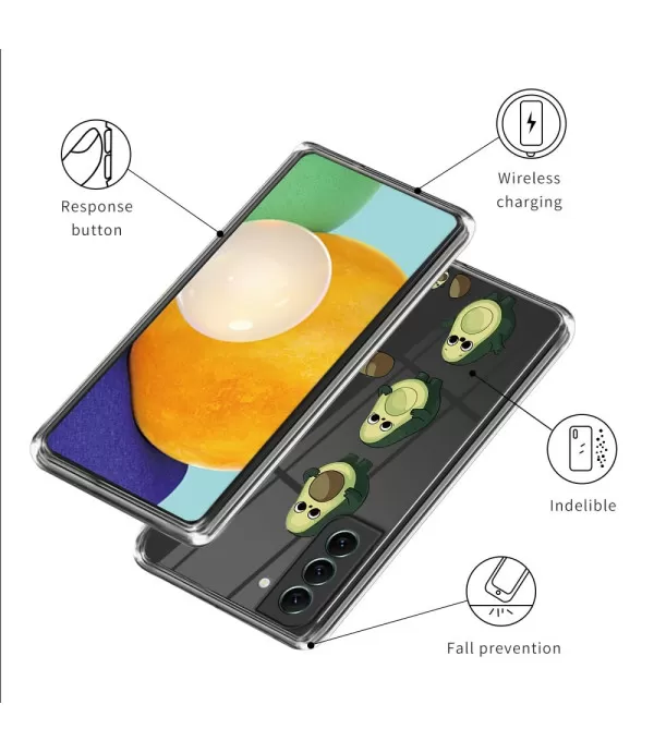 Avokado dizajn silikonska zaštitna maska Samsung Galaxy S23 5G