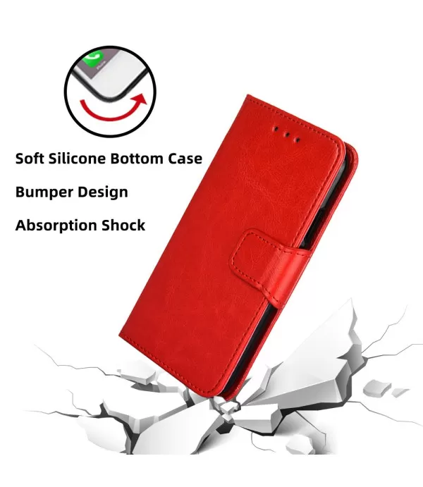 Crazy Horse preklopna torbica futrola Motorola Moto E22 4G