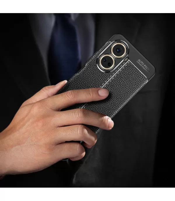 Litchi grain silikonska zaštitna maska Huawei Nova 10 SE 4G crna