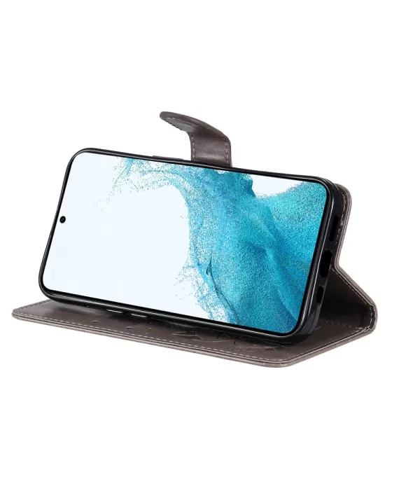 Maca i cvijeće dizajn preklopna zaštitna torbica Samsung Galaxy A54 5G