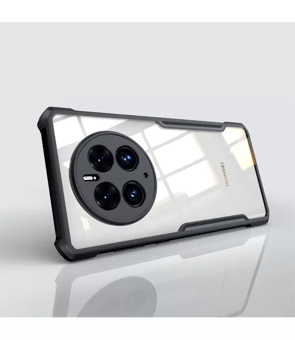 XUNDD prozirna silikonska maskica s crnim rubom za Huawei Mate 50 Pro 5G