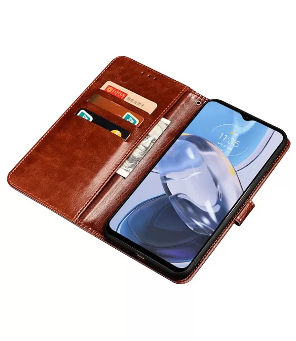 Crazy Horse preklopna torbica futrola Motorola Moto G53