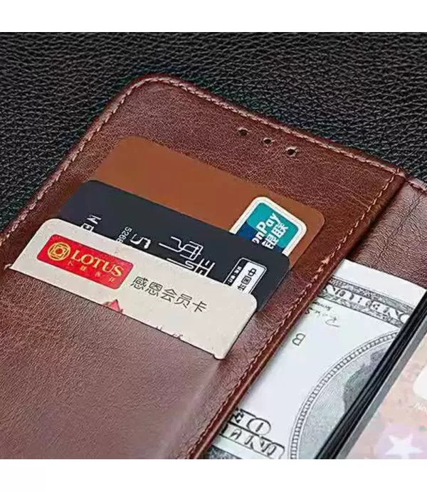 Crazy Horse preklopna torbica futrola Motorola Moto G53