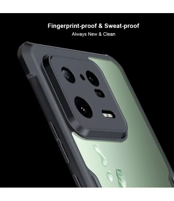 XUNDD prozirna silikonska maskica s crnim rubom za Xiaomi 13 5G