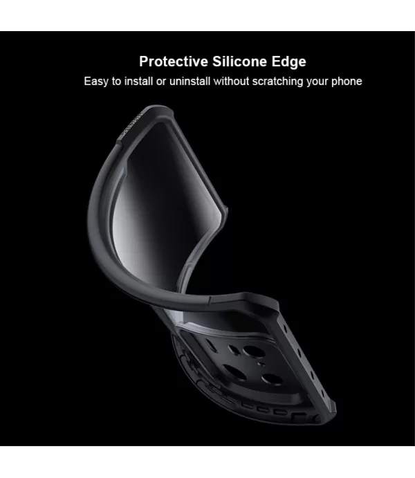 XUNDD prozirna silikonska maskica s crnim rubom za Xiaomi 13 5G