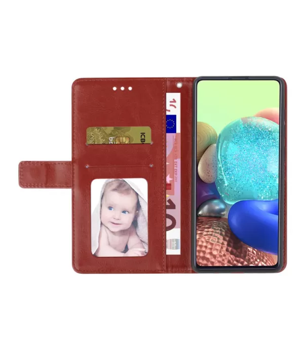 Crazy Horse prošivena preklopna torbica futrola Xiaomi 13 Lite 5G