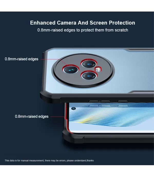 XUNDD prozirna silikonska maskica s crnim rubom za Magic 5 Pro 5G