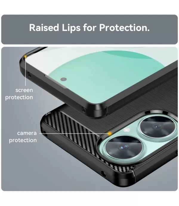 Carbon Brush silikonska zaštitna maskica Huawei Nova 11i