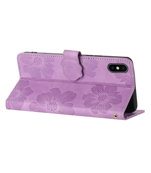 Cvijeće dizajn preklopna torbica futrola Apple iPhone XS