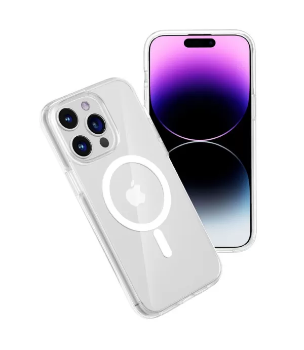 Magsafe prozirna silikonska maskica za Apple iPhone 15 Pro