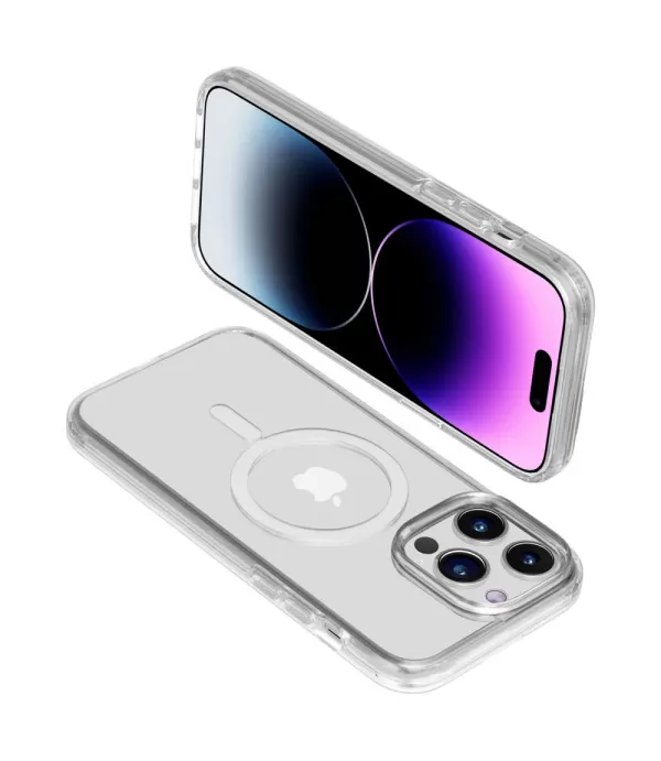 Magsafe prozirna silikonska maskica za Apple iPhone 15 Pro