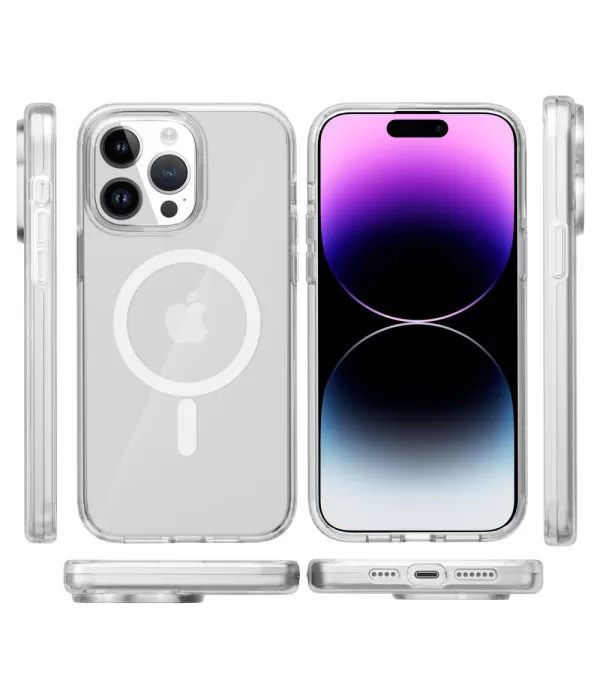 Magsafe prozirna silikonska maskica za Apple iPhone 15 Pro