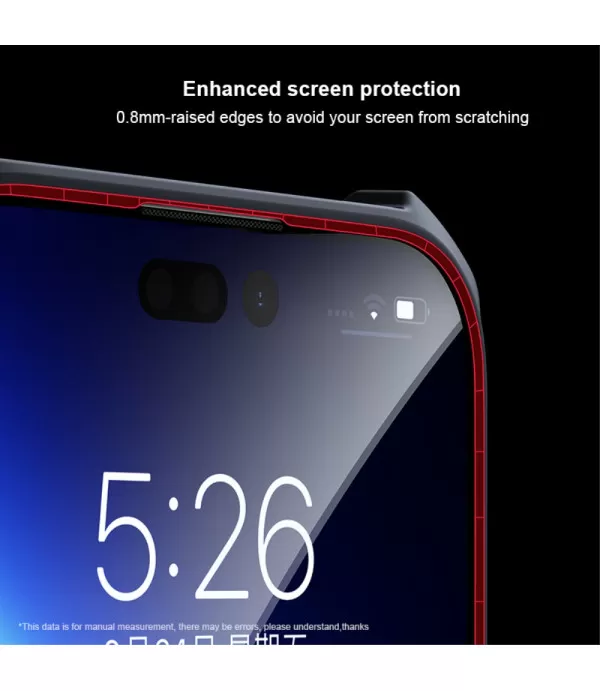 XUNDD prozirna silikonska maskica s crnim rubom za iPhone 15 Plus