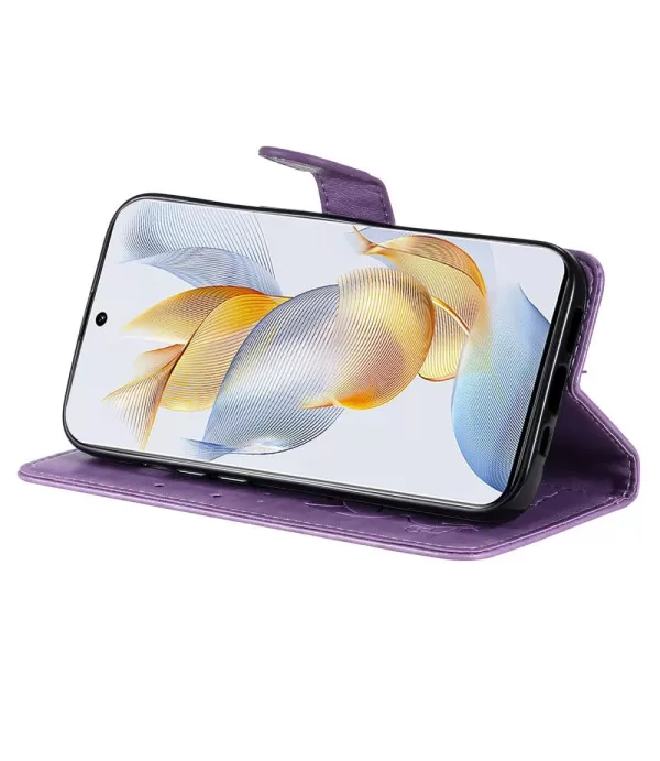  Maca i leptir dizajn preklopna torbica futrola za Honor 90 5G