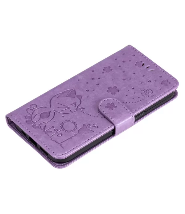  Maca i leptir dizajn preklopna torbica futrola za Honor 90 5G