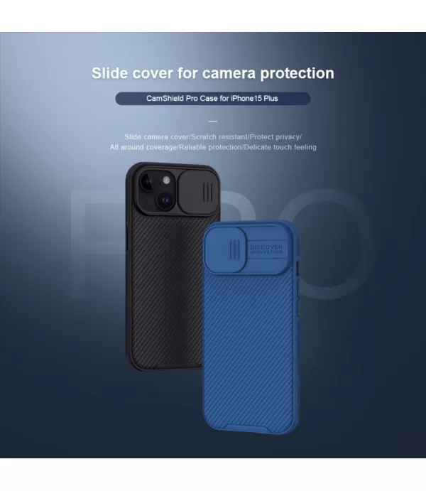 NILLKIN CamShield silikonska zaštitna maskica Apple iPhone 15