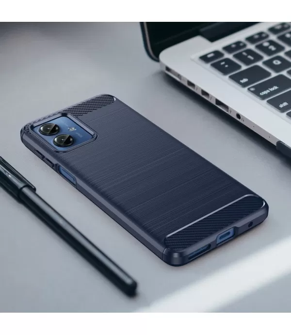 Carbon Brush silikonska zaštitna maskica Motorola Moto G14 4G